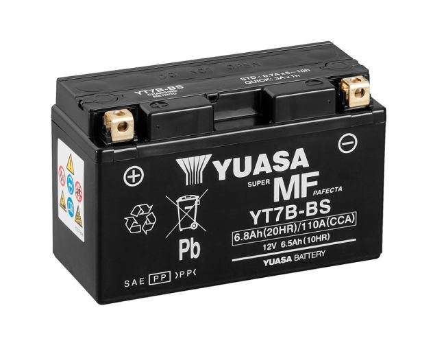Yuasa YT7B-BS 12V AGM Batteri